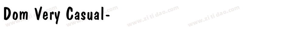 Dom Very Casual字体转换
